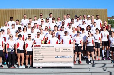 Zollner Elektronik AG Spendenlauf für Chamer Tafel 2023.