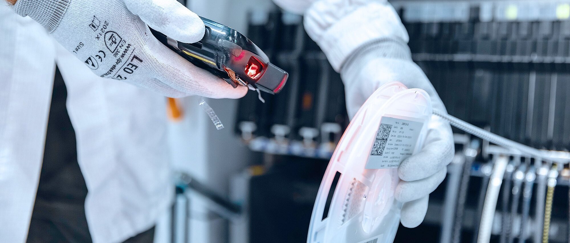Scannen eines Traceability Codes 